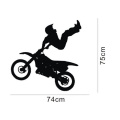 Inicio Pegatinas de pared de alta calidad Durable Moto Man Design Pvc Room Decor pared de vinilo pegatinas decorativas